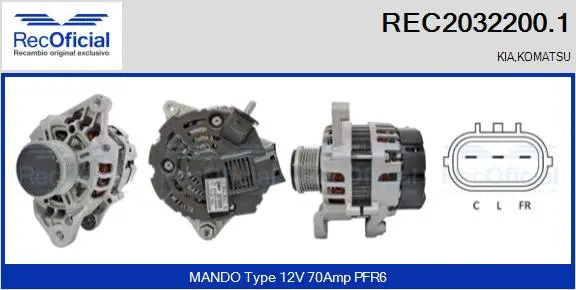 Alternator (REC2032200.1)
