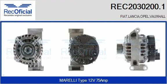 Alternator (REC2030200.1)