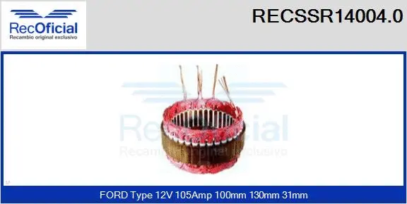 Stator, alternator (RECSSR14004.0)
