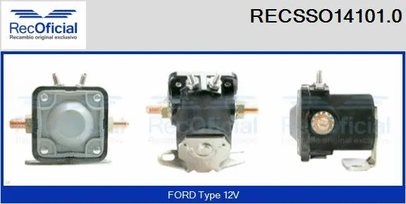 Solenoid Switch, starter (RECSSO14101.0)