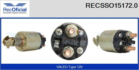 Solenoid Switch, starter (RECSSO15172.0)