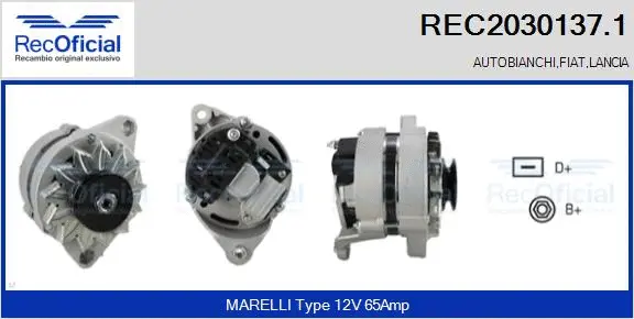 Alternator (REC2030137.1)
