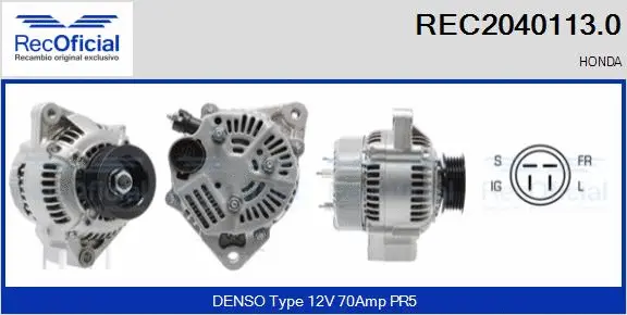 Alternator (REC2040113.0)