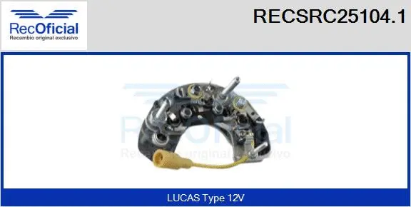 Rectifier, alternator (RECSRC25104.1)