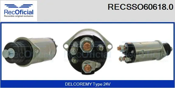 Solenoid Switch, starter (RECSSO60618.0)