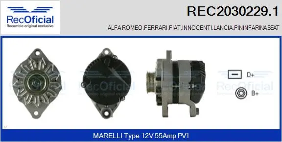 Alternator (REC2030229.1)