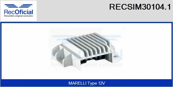 Switch Unit, ignition system (RECSIM30104.1)
