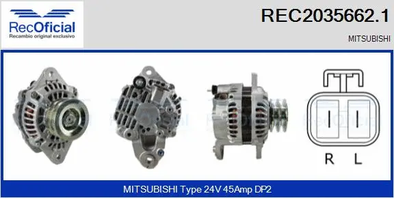 Alternator (REC2035662.1)