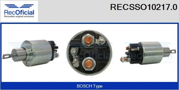 Solenoid Switch, starter (RECSSO10217.0)