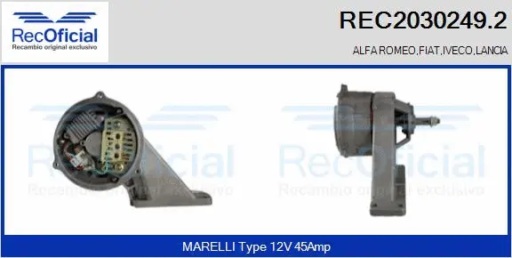 Alternator (REC2030249.2)