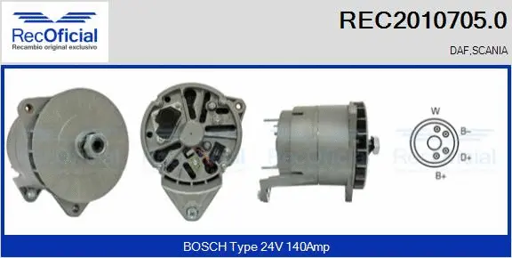 Alternator (REC2010705.0)