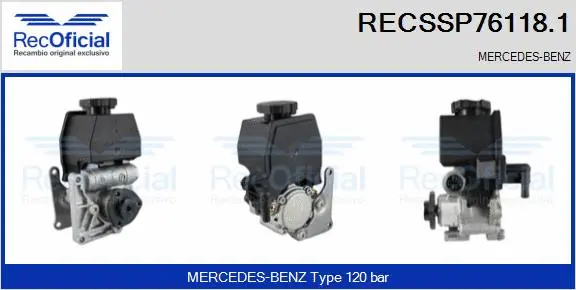 Hydraulic Pump, steering (RECSSP76118.1)