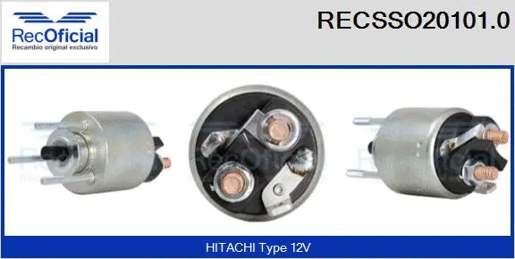 Solenoid Switch, starter (RECSSO20101.0)