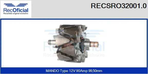 Rotor, alternator (RECSRO32001.0)