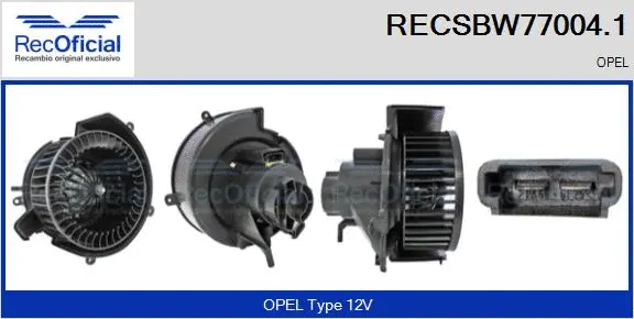 Interior Blower (RECSBW77004.1)