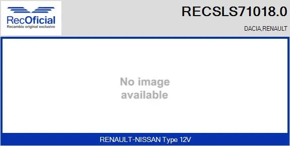 Steering Column Switch (RECSLS71018.0)