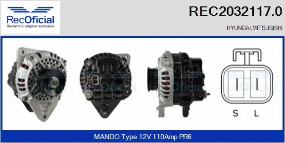 Alternator (REC2032117.0)