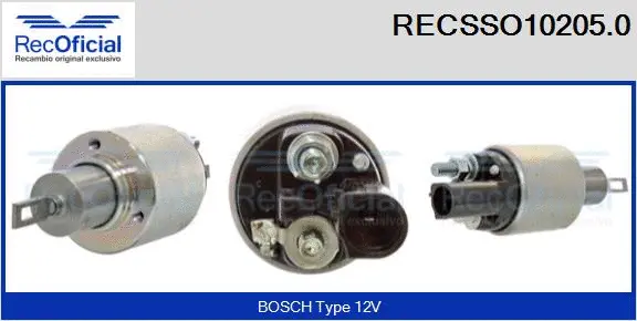 Solenoid Switch, starter (RECSSO10205.0)