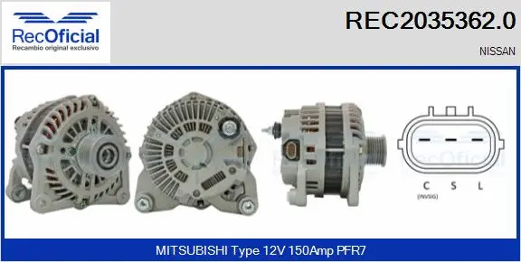 Alternator (REC2035362.0)