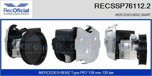 Hydraulic Pump, steering (RECSSP76112.2)