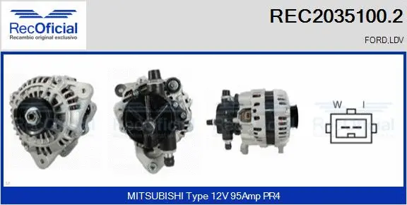 Alternator (REC2035100.2)