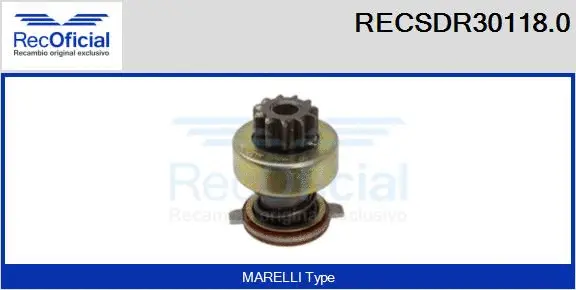 Pinion, starter (RECSDR30118.0)