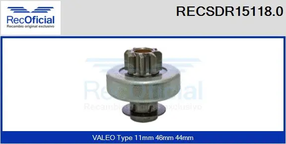 Pinion, starter (RECSDR15118.0)