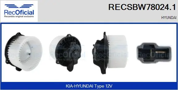 Interior Blower (RECSBW78024.1)