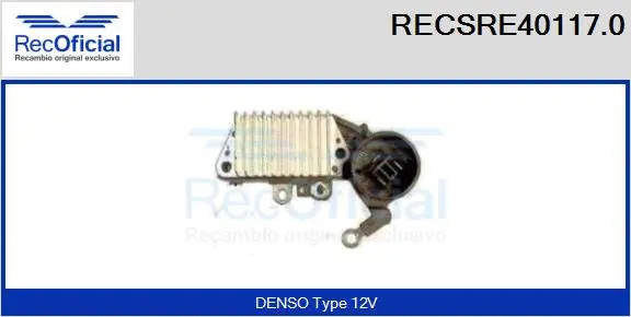 Alternator Regulator (RECSRE40117.0)
