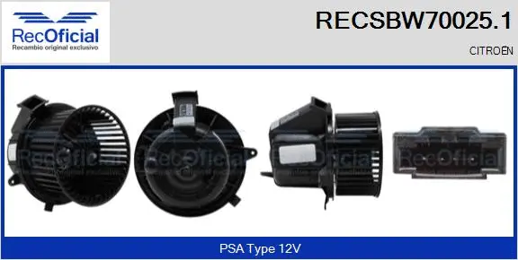 Interior Blower (RECSBW70025.1)