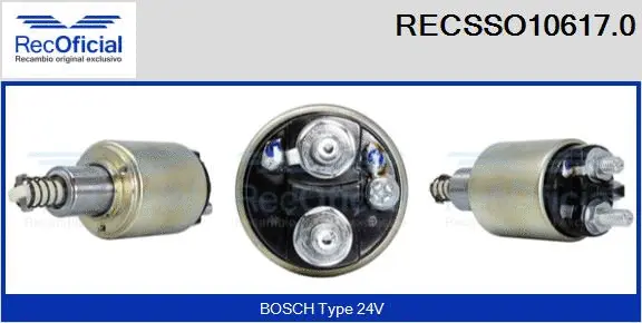 Solenoid Switch, starter (RECSSO10617.0)