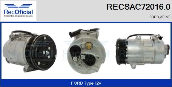 Compressor, air conditioning (RECSAC72016.0)