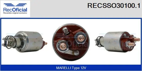 Solenoid Switch, starter (RECSSO30100.1)
