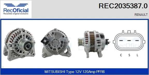 Alternator (REC2035387.0)