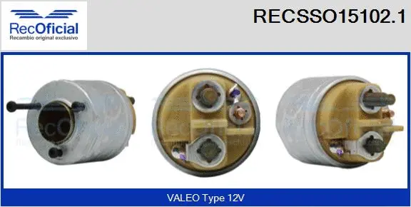 Solenoid Switch, starter (RECSSO15102.1)