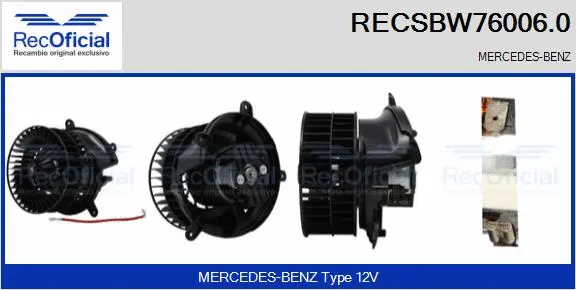Interior Blower (RECSBW76006.0)