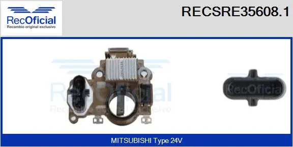 Alternator Regulator (RECSRE35608.1)