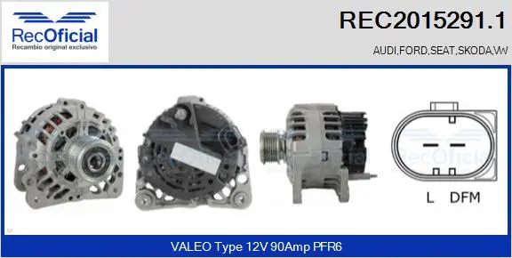 Alternator (REC2015291.1)