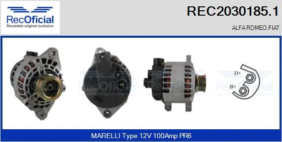 Alternator (REC2030185.1)