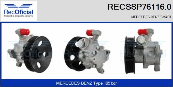 Hydraulic Pump, steering (RECSSP76116.0)