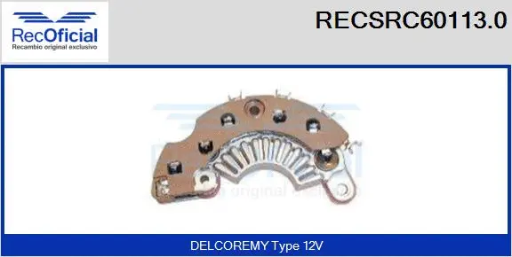 Rectifier, alternator (RECSRC60113.0)