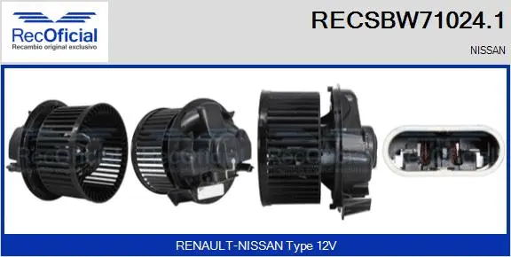 Interior Blower (RECSBW71024.1)