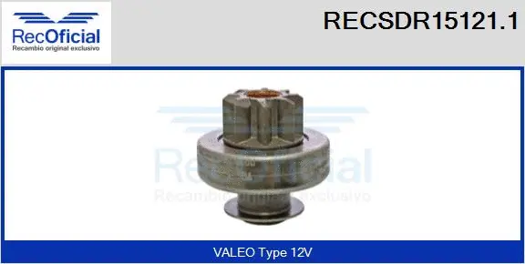 Pinion, starter (RECSDR15121.1)