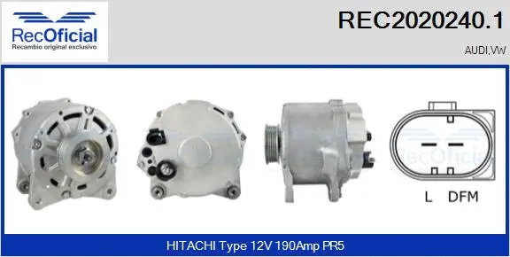 Alternator (REC2020240.1)