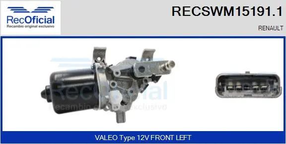 Wiper Motor (RECSWM15191.1)