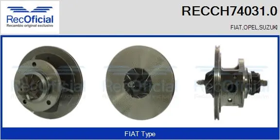 Core assembly, turbocharger (RECCH74031.0)