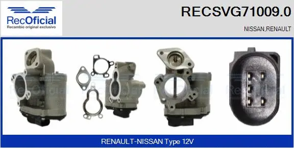 EGR Valve (RECSVG71009.0)