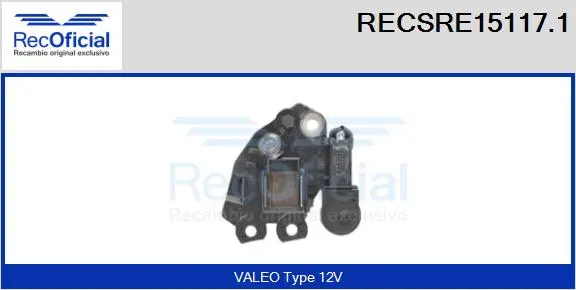 Alternator Regulator (RECSRE15117.1)