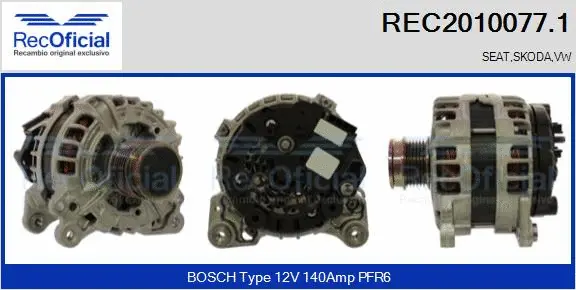 Alternator (REC2010077.1)
