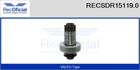 Pinion, starter (RECSDR15119.0)